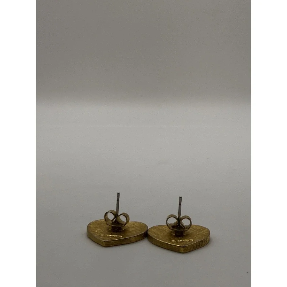 Vintage Avon Patriotic Heart Earrings – Red White Blue Novelty Jewelry‎